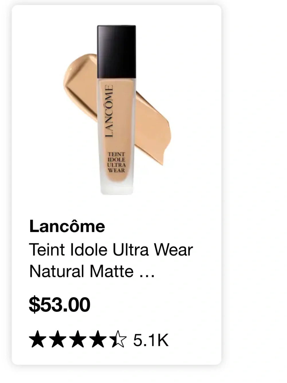 Teint Idole Ultra Wear Foundation SPF 25 Sunscreen Up to 24 Coverage (340 W
